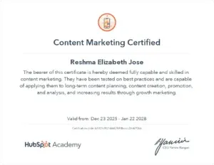 freelance digital marketer in dubai content marketing certification